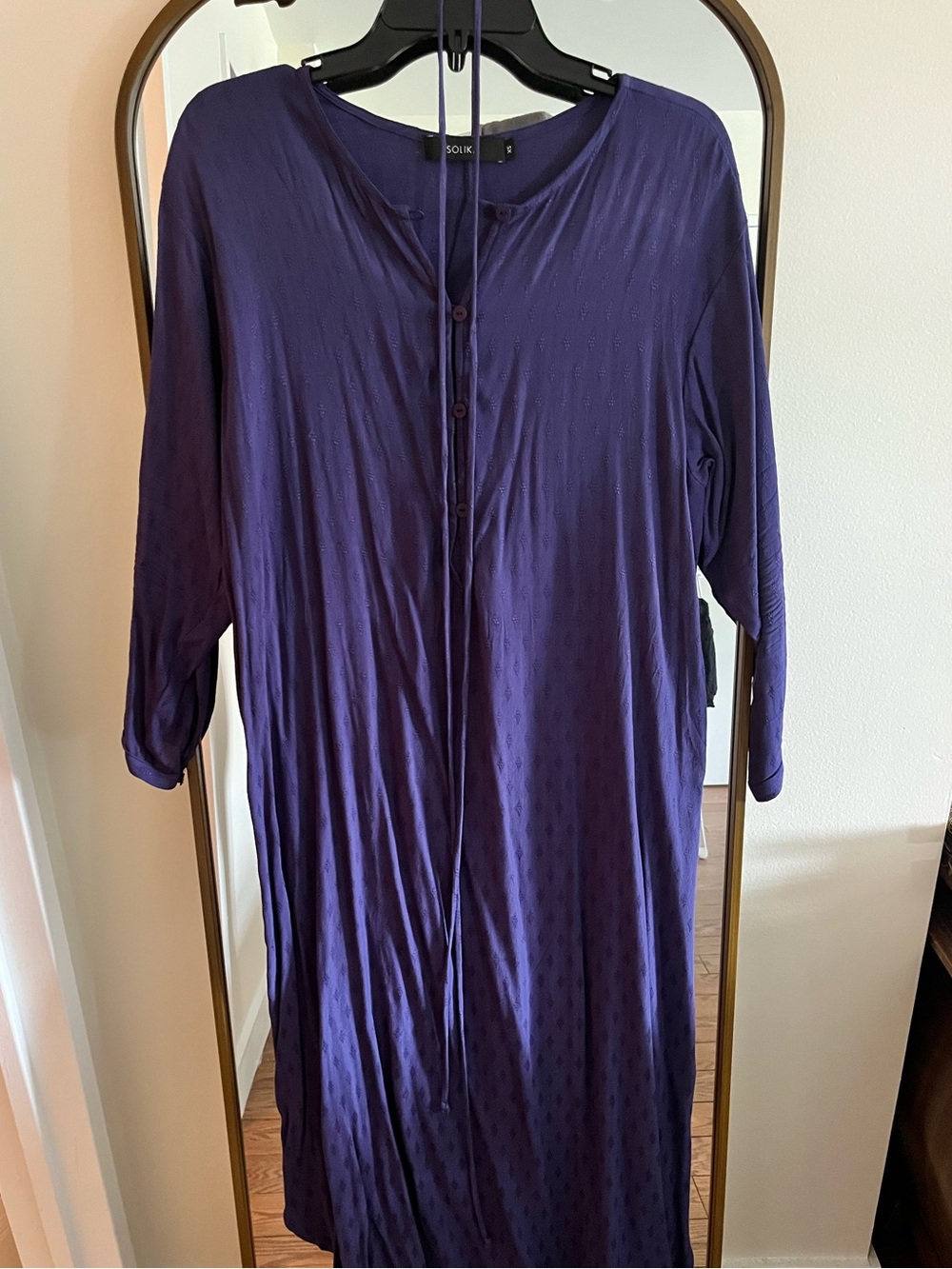 Solika blue/purple shirt dress